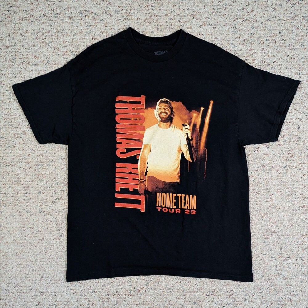 Thomas Rhett Home Team Tour 2023 Shirt Mens XL Black 2-Sided Country Concert Tee